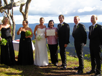 Elisa & Paul's Wedding at Luke's Bluff at O'Reilly's Rainforest Retreat in the Gold Coast Hinterland